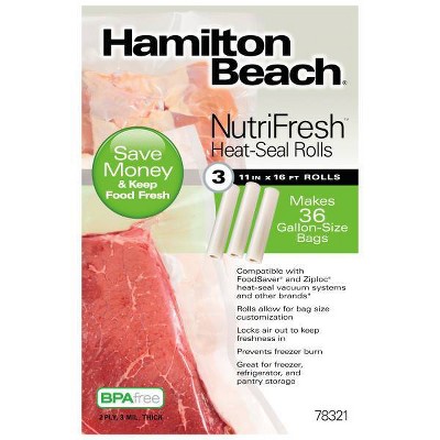 Hamilton Beach 11"x16' Seal Roll 3ct - 78321
