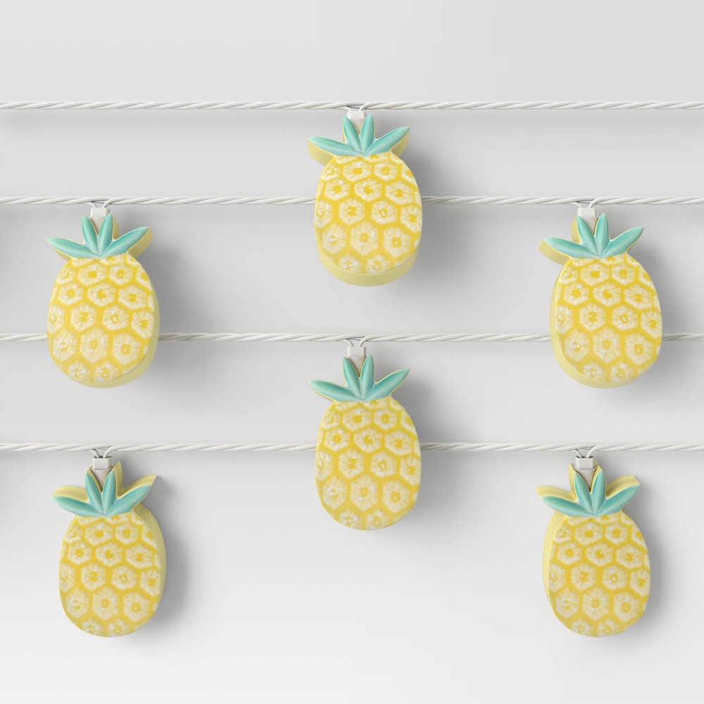 10ct Incandescent Figural String Lights Pineapples - Sun Squad™