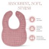 Muslin Cotton Baby Bibs, 8 Pack, Adjustable Size with Easy Snaps, Soft and Super Absorbent, Washable and Reusable By Comfy Cubs - 2 of 4
