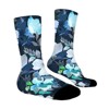 Watercolor Floral Women Printed Crew Socks Funny Funky Socks Soft Polyester Novelty Gifts for Artists Men - 3 of 4
