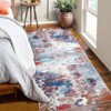 Abstract Machine Washable Rug with Non Slip Backing Ultra-Thin Non Shedding Stain Resistant Indoor Carpet for Living Room Bedroom Dining Room - 2 of 4