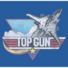 Women's Top Gun Distressed Fighter Jet Logo Racerback Tank Top - 2 of 4
