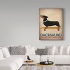 Trademark Fine Art -Ryan Fowler 'Dachshund Longboards' Canvas Art - 3 of 3