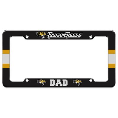 Towson University Dad License Plate Tag Frame