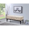 Old World Dual Lift Storage Bench Gray - Ore International - 2 of 3