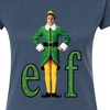 Women's - ELF - Christmas With Buddy Fitted Graphic T-Shirt - 2 of 3