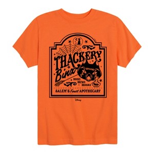 Boys' - Hocus Pocus - Binx Business Sign -Toddler and Youth Short Sleeve Graphic T-Shirt Short Sleeve Graphic T-Shirt - 1 of 3