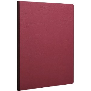 Clairefontaine Clothbound Notebook w/ elastic closure - Ruled  96 sheets - 8 1/4 x 11 3/4 - Red - 1 of 4