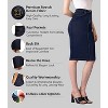 Women's Stretch Denim Skirt - Destructed Mini & Pencil Skirts with Functional Pockets Indigo - 2 of 4