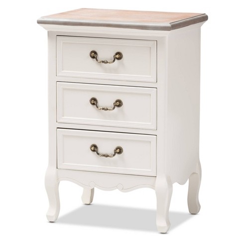 Gallery White 2-Drawer Nightstand + Reviews