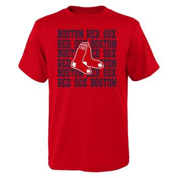 Boston Red Sox Shirt Boys Youth Medium Blue MLB Baseball Short Sleeve