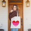 City Creek Prints Heart Ombre Canvas Tote Bag - 15x16 - Natural - 2 of 2