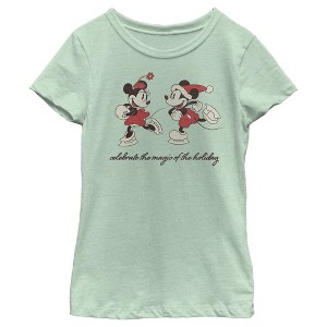 Girl's Mickey & Friends Celebrate The Magic Of Holidays T-Shirt - 1 of 4