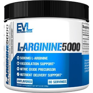 Evlution Nutrition L-Arginine5000 - Vasodilation Support - Unflavored - 30 Servings - 1 of 4