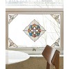 Artscape 12" x 12" Venice Amber Accent Window Film : Vinyl , Classic Pattern Multicolor - 3 of 4