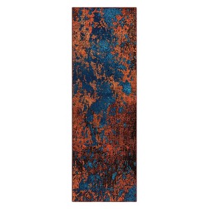 Washable Modern Abstract Rug Non Slip Low Pile Rug Soft Throw Floor Cover Foldable Indoor Carpet for Living Room Bedroom - 1 of 4