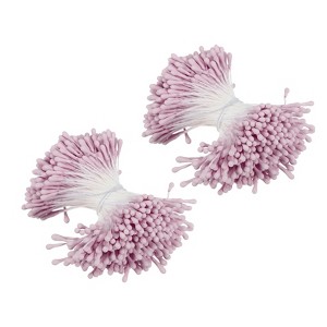 Unique Bargains DIY Craft Handmade Decorative Double Heads Artificial Flower Stamens 700 Pcs - 1 of 4