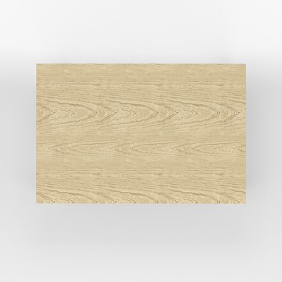 Malaysian Oak 48" Rectangular Dining Table in White/Natural