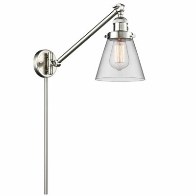 Cone - 1 Light Swing Arm Wall Sconce In Industrial Style-25 Inches Tall and 8 Inches Wide
