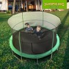 JumpKing JK1418C2 14 Foot Padded Enclosed Round Trampoline with G3 Poles, Green - 3 of 4
