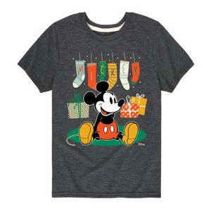 Boys' - Disney - Mickey Stockings Short Sleeve Graphic T-Shirt - 1 of 4