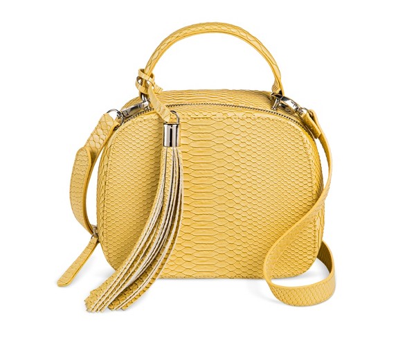 Women's Borsani Crossbody Handbag - Blonde Snake