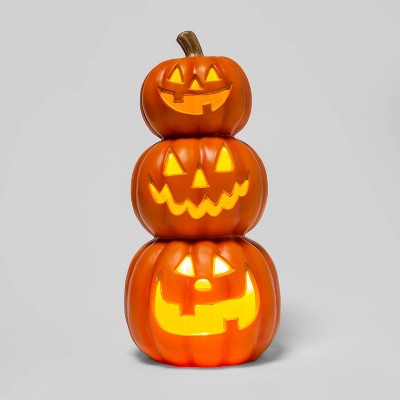 Triple Stacked Pumpkin Orange Halloween Decorative Prop - Hyde & EEK! Boutique™