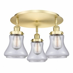 Bellmont - 3 Light Flush Mount In Art Deco Style-9.75 Inches Tall and 17.75 Inches Wide - 1 of 1