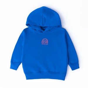 The Juniper Shop Embroidered Choose Joy Rainbow Toddler Hoodie - 1 of 3