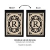 Evergreen Flag Cambridge Chic Letter R Monogram Applique Garden Flag - 12.5" Wide x 18" High - 4 of 4