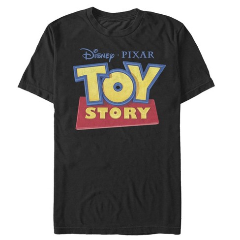 Men's Toy Story Classic Logo T-shirt - Black - Small : Target