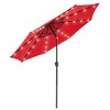 Sonkuki Patio 9FT LED Market Umbrellas With Solar Lights, Table Umbrella for Patio and Outdoor With Tilt Button for Deck and Pool - 2 of 4
