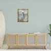Stupell Industries Coastal Pelican Bird Abstract Portrait Floating Frame Canvas Art, Gold, 25" x 31" - 3 of 4