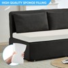 Mjkone Corduroy Fabric Queen Size Pull Out Sofa Bed, 2-in-1 Modern Pull Out Sleeper Sofa Couch - 4 of 4