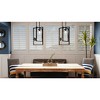 Urban Ambiance Luxury Minimalist Pendant Light,  20.5"H x 13.5"W,  Midnight Black Finish, UHP3261 - 2 of 4