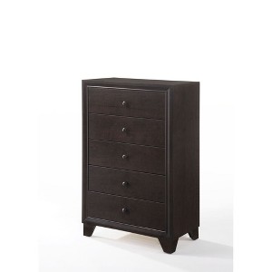 NicBex Retro 5-Drawer Tall Bedroom Dressers,Chest of Drawers for Bedroom,Entryway,Wooden Dresser Chest - 1 of 4