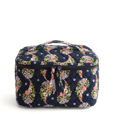 Vera Bradley Women's Outlet Cotton Essential Large Brush Up Cosmetic Toiletry Bag