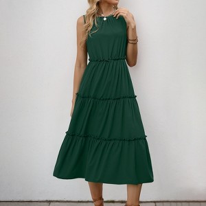 green emerald velvet dress Baltic Born Womens Isla Tank Dress | Off White + Red Floral main image 0
