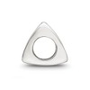 Black Bow Jewelry Triangle Block, Letter R Sterling Silver Bead Charm - 2 of 4