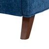 Accent Chair With Comfy Chenille Club Fabric,Comfy Upholstered Living Room Arm Chair,Springs Cushions & Retro Wooden Legs - 4 of 4