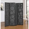 Roundhill Furniture Tavari 4-Panel Room Divider, Decorative Folding Freestanding Privacy Screen - 2 of 4