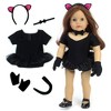 Sophia’s Jazz & Cat Costume Set for 18” Dolls, Black - 2 of 2