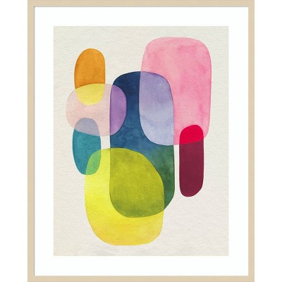 Sunlit Spectrum I Abstract Expressionism Framed Wall Art