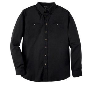 KingSize Men's Big & Tall Long Sleeve Wrinkle Free Sport Shirt - 1 of 4