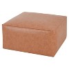 TiramisuBest Square Ottoman, Olive Green, Corduroy - Olive Green Fabric, Plywood Entryway Bench, 30.5"L x 30.5"W x 17.0"H - 4 of 4