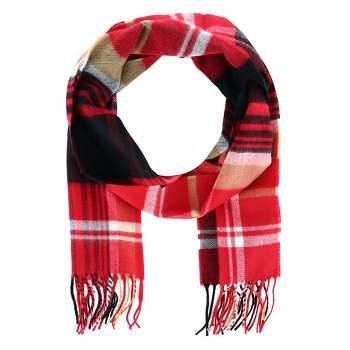 David & Young Soft Plaid Winter Scarf