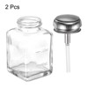 Unique Bargains Glass Makeup Remover Nail Polish Push Down Alcohol Dispenser Bottles 2 Pcs 4Oz / 120ML - 3 of 4