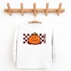 The Juniper Shop SmileyWorld Pumpkin Face Checkered Youth Long Sleeve Tee - 2 of 4