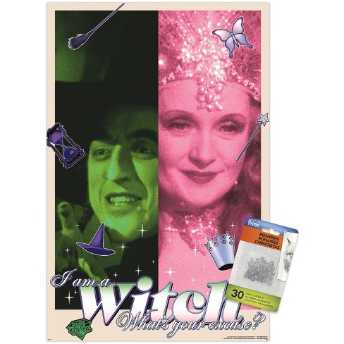 Trends International The Wizard Of Oz - I Am A Witch Unframed Wall ...