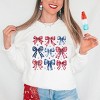 Simply Sage Market Coquette Bow Chart Stars And Stripes Sweatshirt - 2 of 4